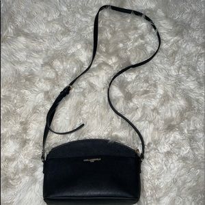 Karl Lagerfeld Crossbody Small Black Purse with Gold Detail